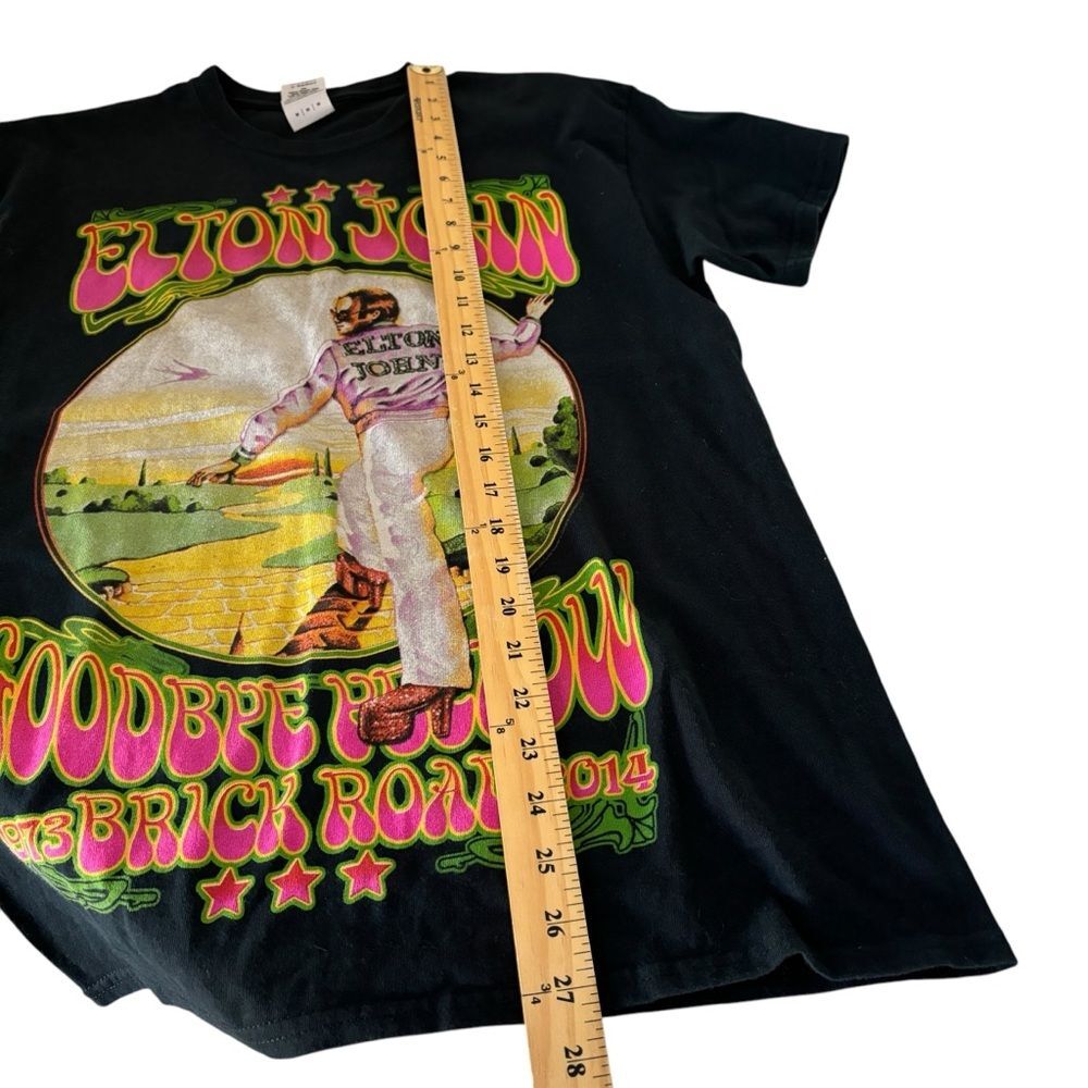 Elton John 2014 World Tour Black T-shirt Sz M - Picture 4 of 8